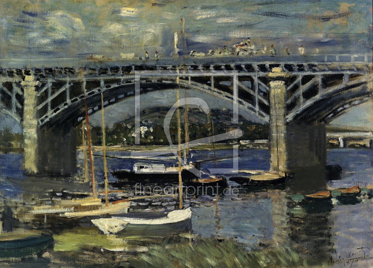 Bild-Nr.: 30004048 Claude Monet/Railway Bridge at Argent. Bild-Nr.: 30004048 Claude Monet/Railway Bridge at Argent. erstellt von Monet, Claude