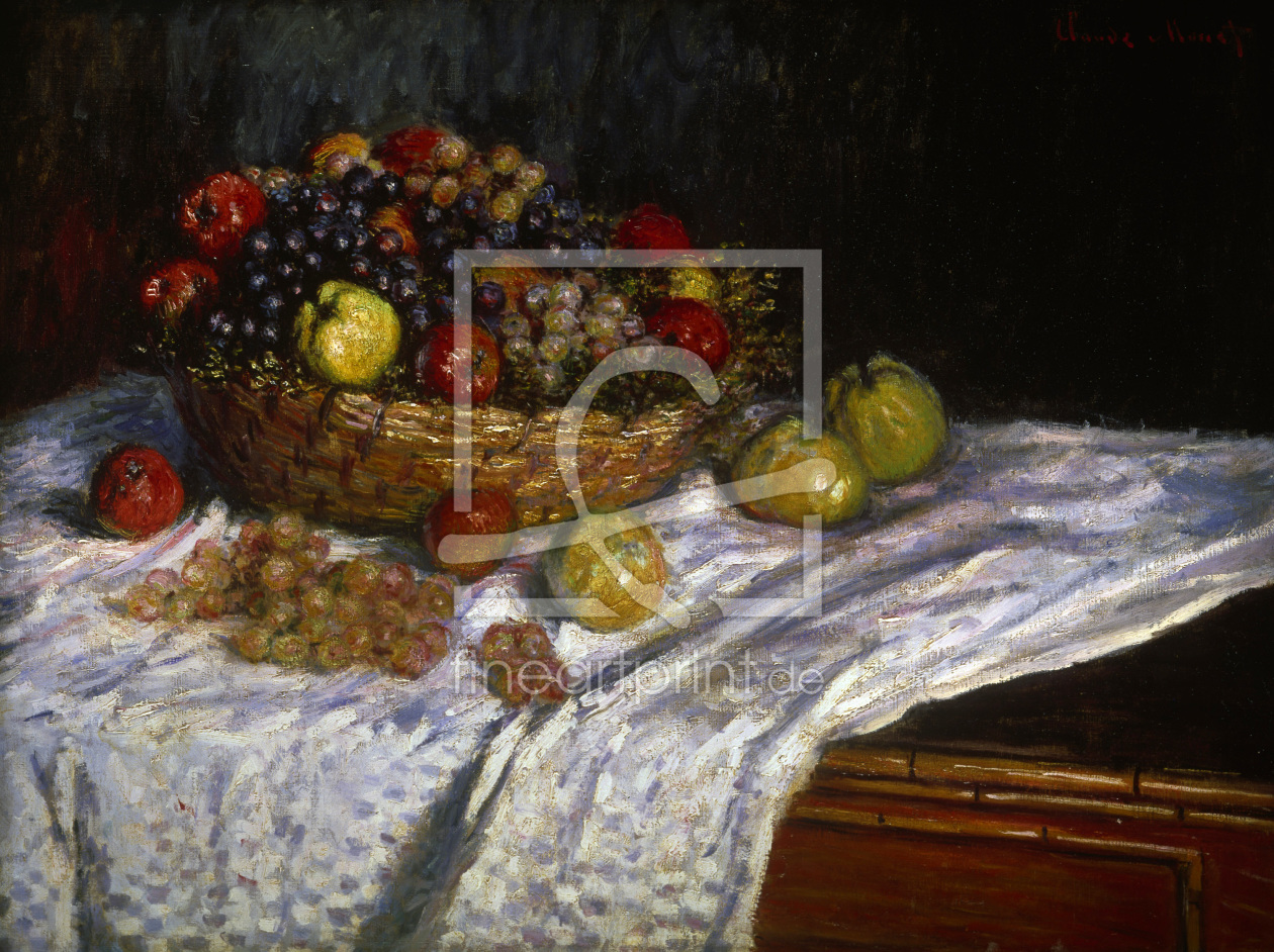 Bild-Nr.: 30004082 C.Monet, Stillleben mit Trauben u.Äpfeln erstellt von Monet, Claude