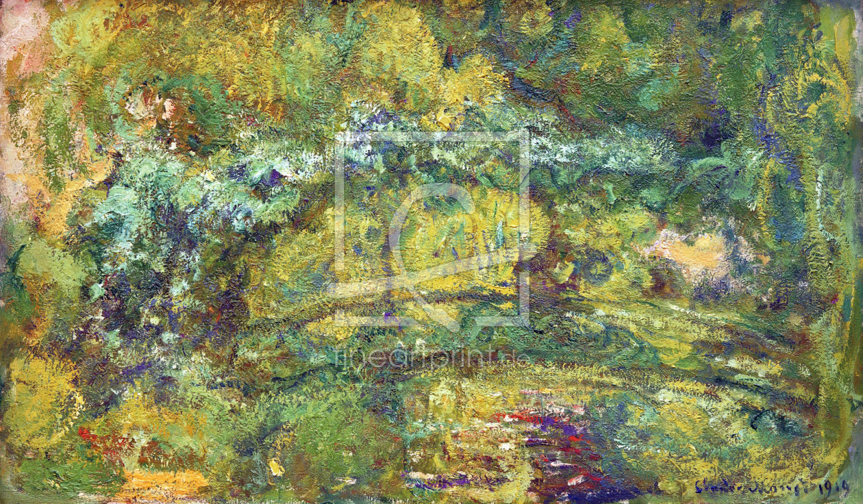 Bild-Nr.: 30004160 C.Monet, Steg über Seerosenteich erstellt von Monet, Claude