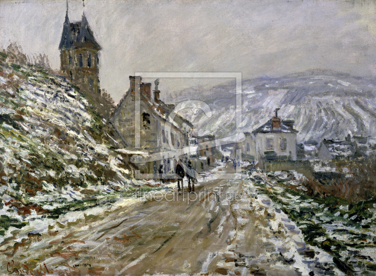 Bild-Nr.: 30004200 C.Monet, Straßen nach Vétheuil im Winter erstellt von Monet, Claude