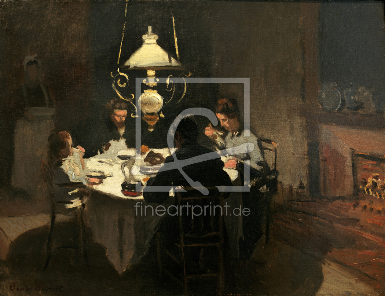 Bild-Nr.: 30004216 Monet / The supper / 1868/1869 erstellt von Monet, Claude