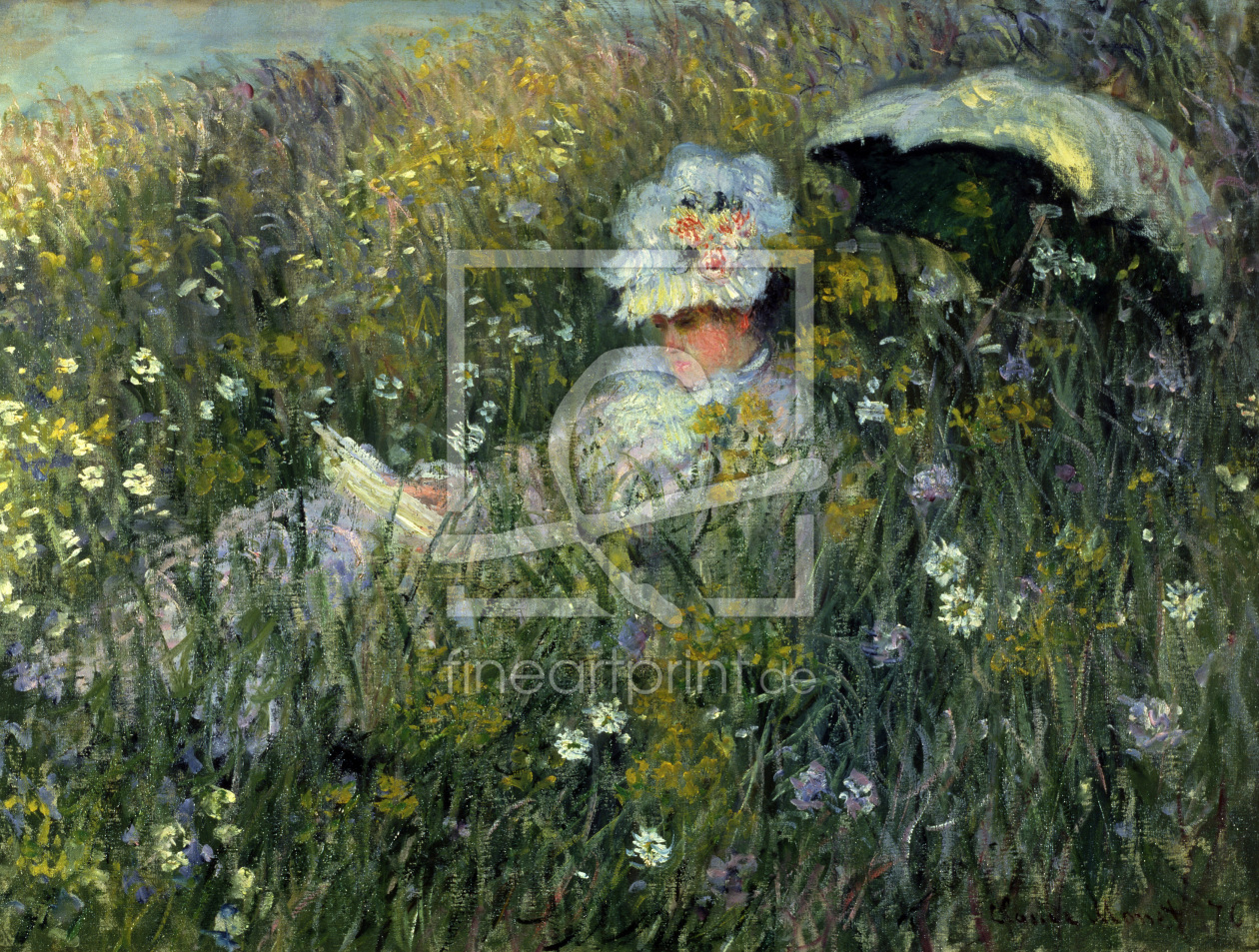 Bild-Nr.: 30004220 Claude Monet / In the Field / 1876 erstellt von Monet, Claude