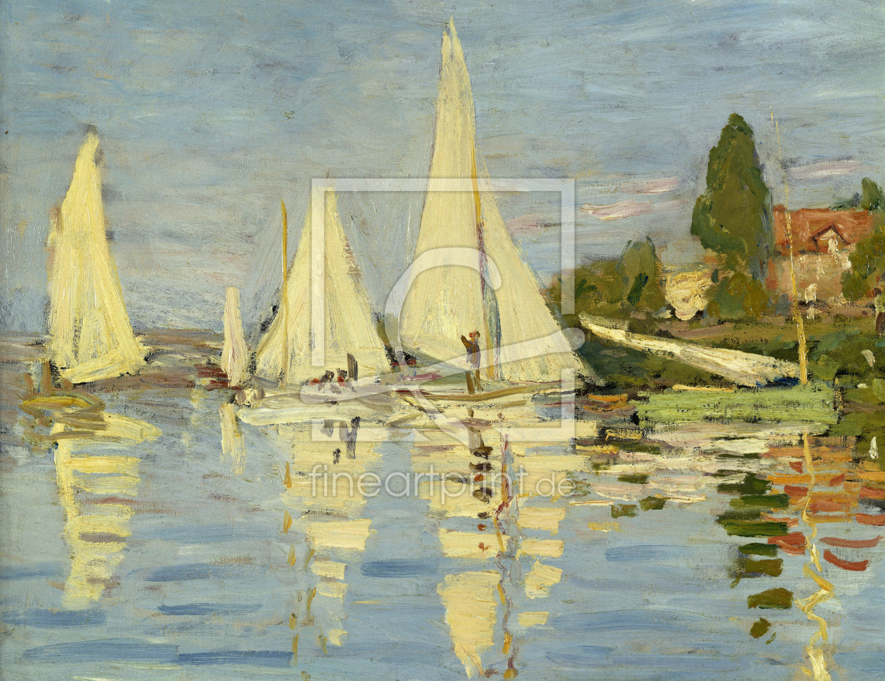 Bild-Nr.: 30004230 C.Monet, Régates à Argenteuil (Ausschn.) erstellt von Monet, Claude