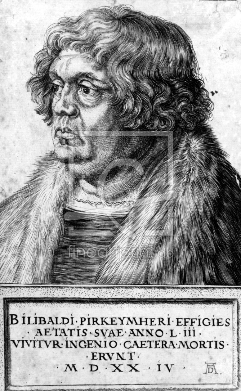 Bild-Nr.: 30004274 Portrait Pirckheimer, v. A. Dürer. erstellt von Dürer, Albrecht