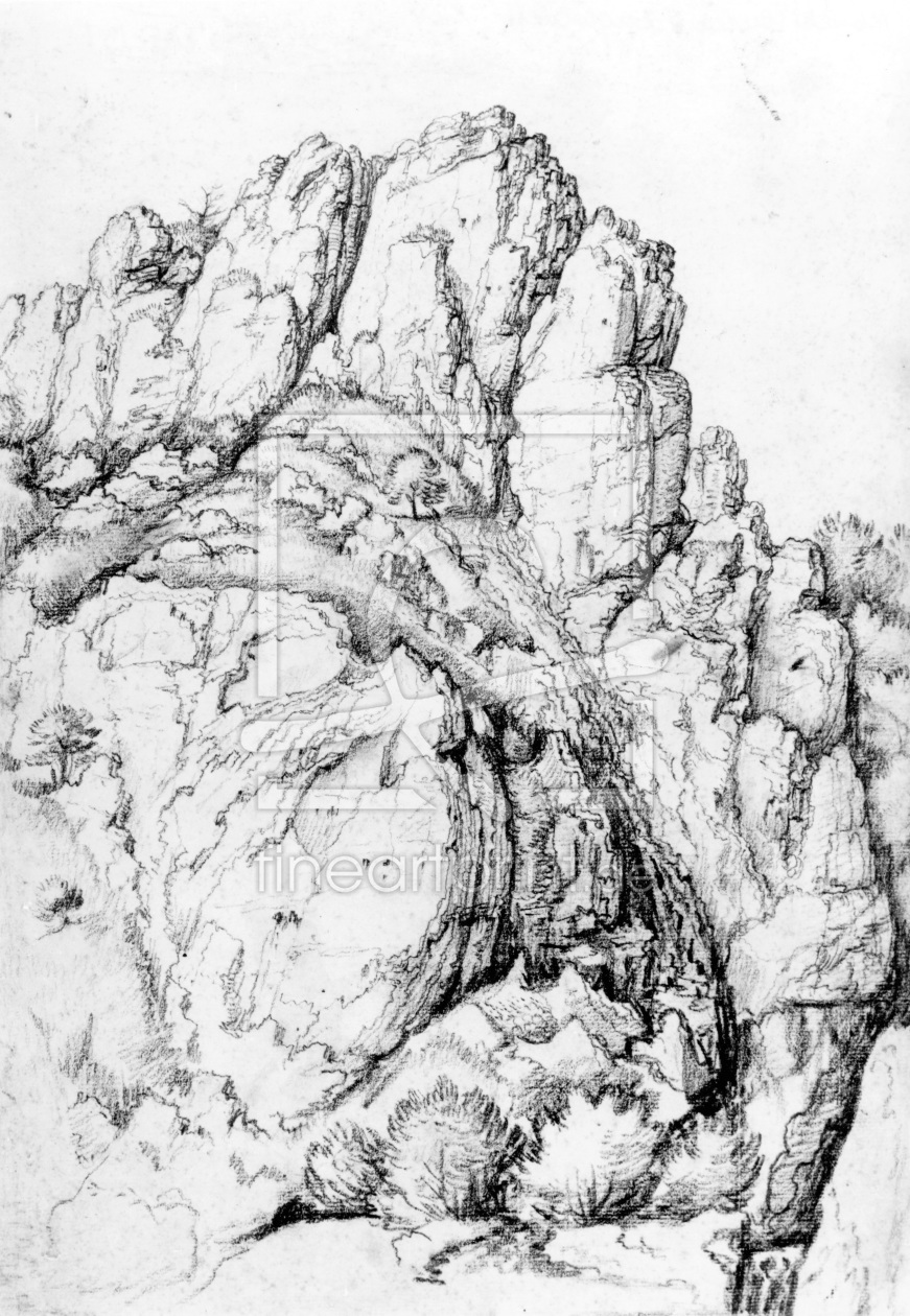 Bild-Nr.: 30004286 A.Dürer, Gorge in the Mountains/Chalk erstellt von Dürer, Albrecht