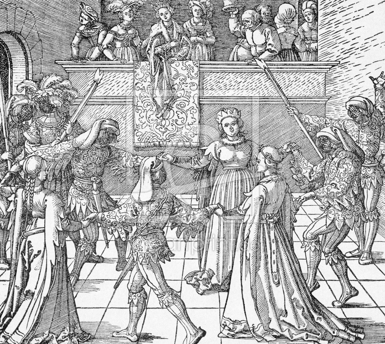 Bild-Nr.: 30004306 A.Dürer / The Torch Dance / c.1516 erstellt von Dürer, Albrecht