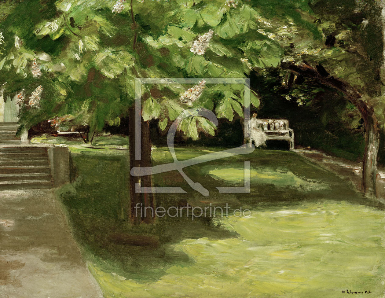 Bild-Nr.: 30004418 M.Liebermann, Garden bench... / painting erstellt von Liebermann, Max