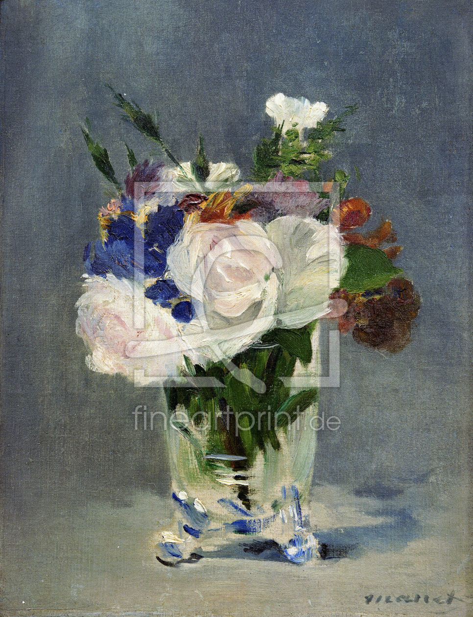 Bild-Nr.: 30004454 E.Manet, Blumen in einer Kristallvase erstellt von Manet, Edouard