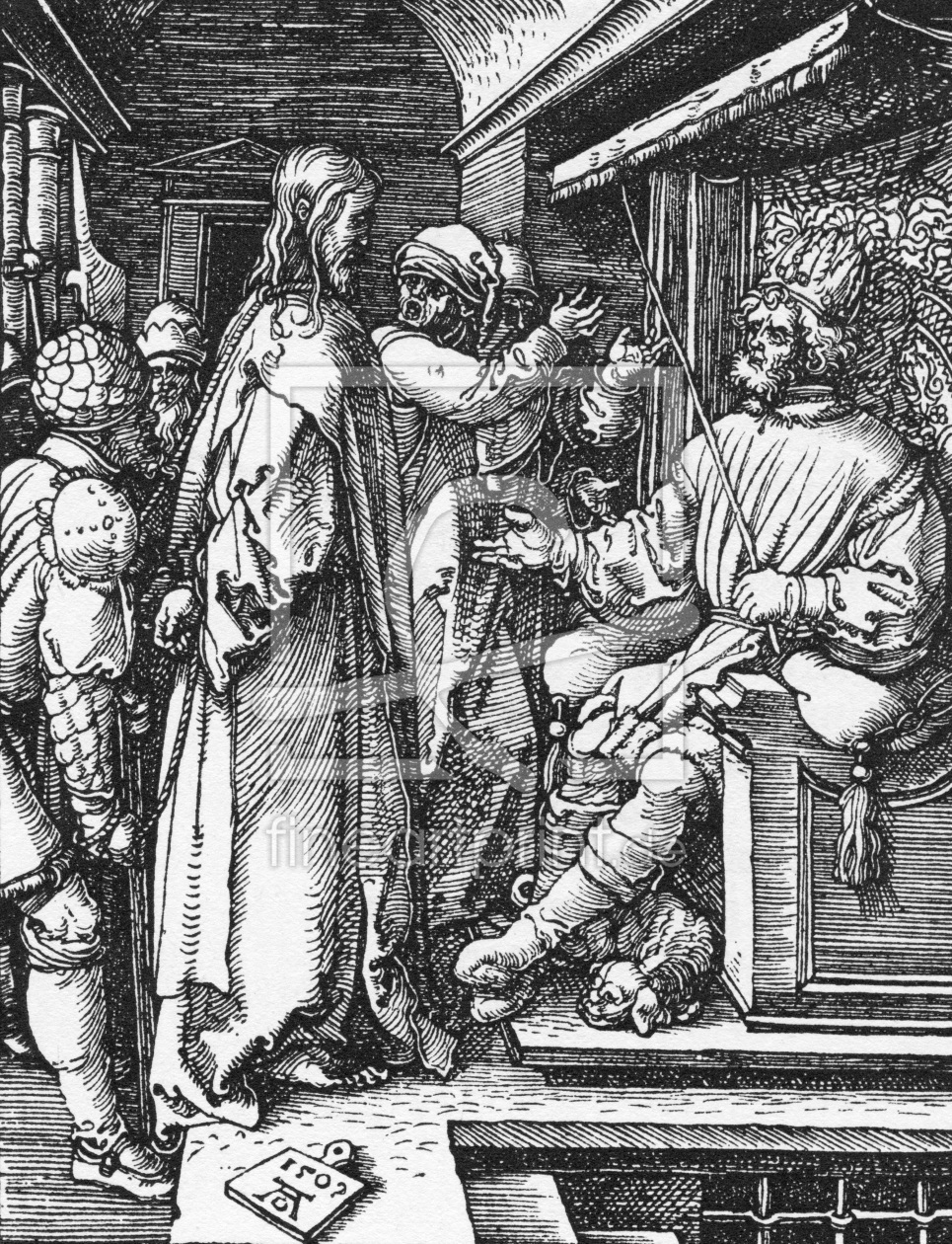 Bild-Nr.: 30004524 Christ before Herod / Dürer / 1509 erstellt von Dürer, Albrecht