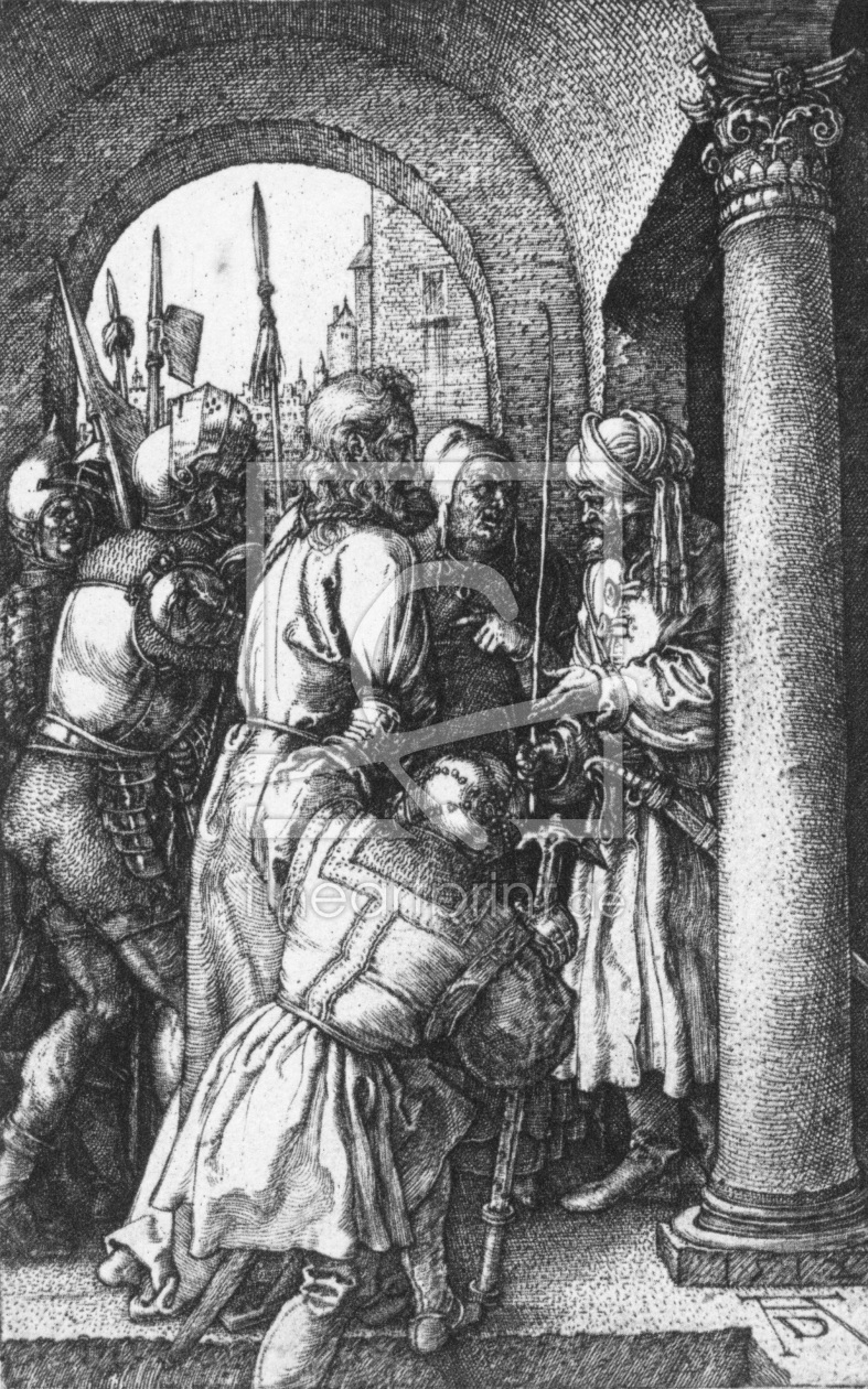 Bild-Nr.: 30004552 Christ before Pilate / Dürer / 1512 erstellt von Dürer, Albrecht