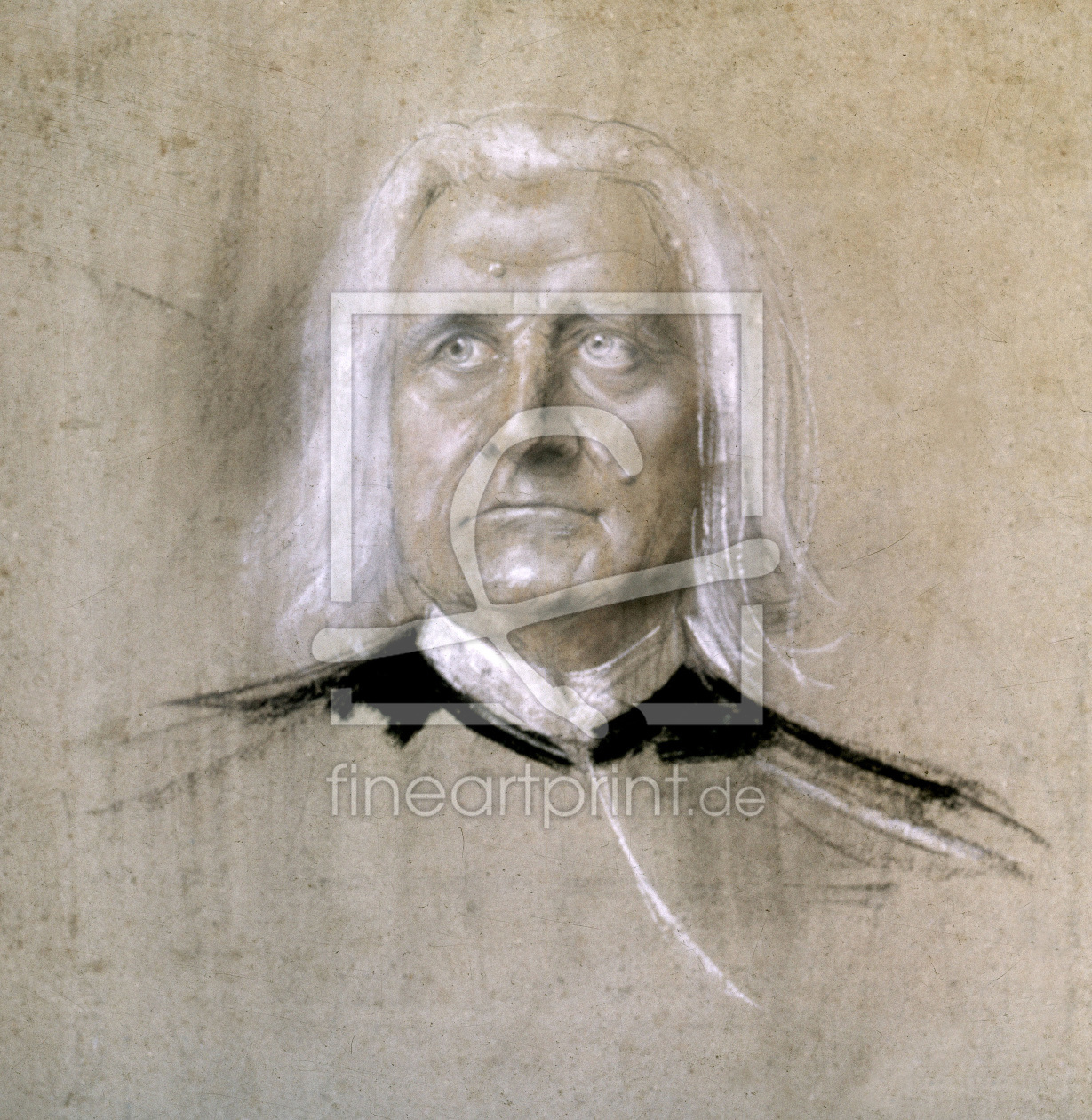 Bild-Nr.: 30004654 Franz Liszt / Pastel by Lenbach / c.1885 erstellt von Lenbach, Franz