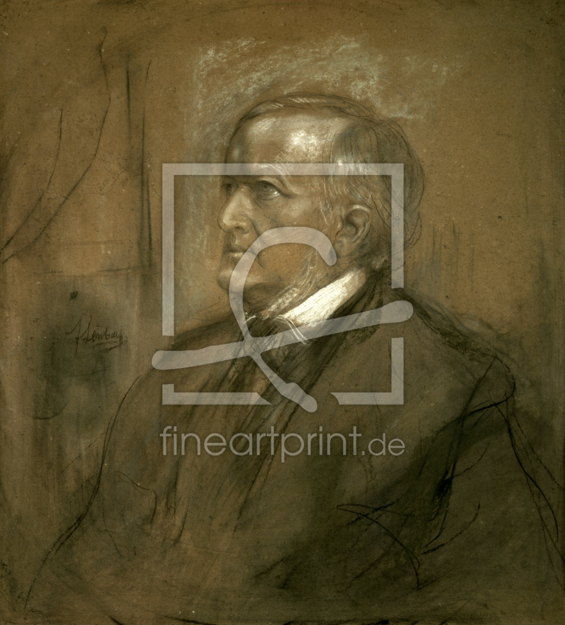 Bild-Nr.: 30004666 Richard Wagner / Drawing by Lenbach. erstellt von Lenbach, Franz