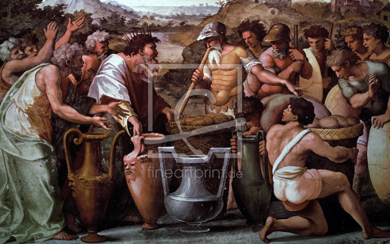 Bild-Nr.: 30004696 Raphael /Abraham and Melchizedek /c.1515 erstellt von Raffaello Santi (Raffael)