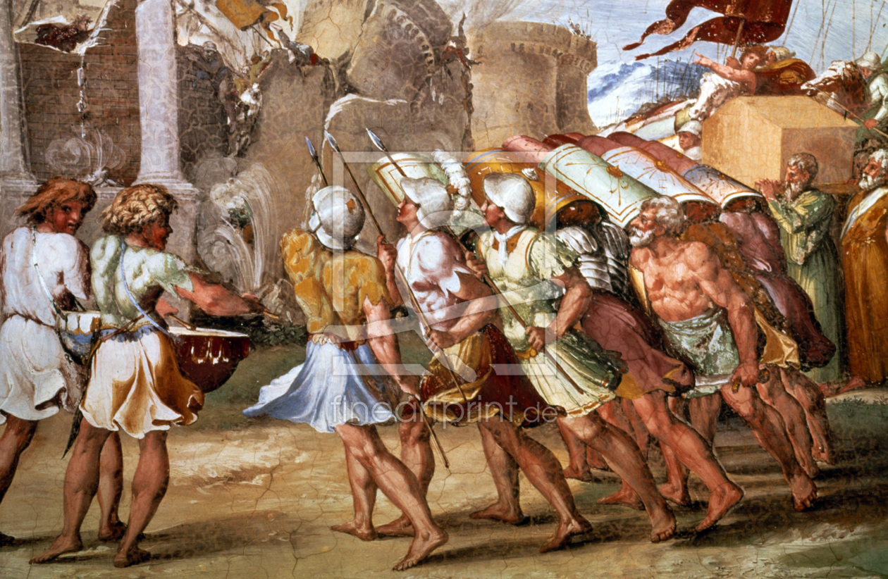 Bild-Nr.: 30004706 Raphael / The Fall of Jericho / c.1515 erstellt von Raffaello Santi (Raffael)