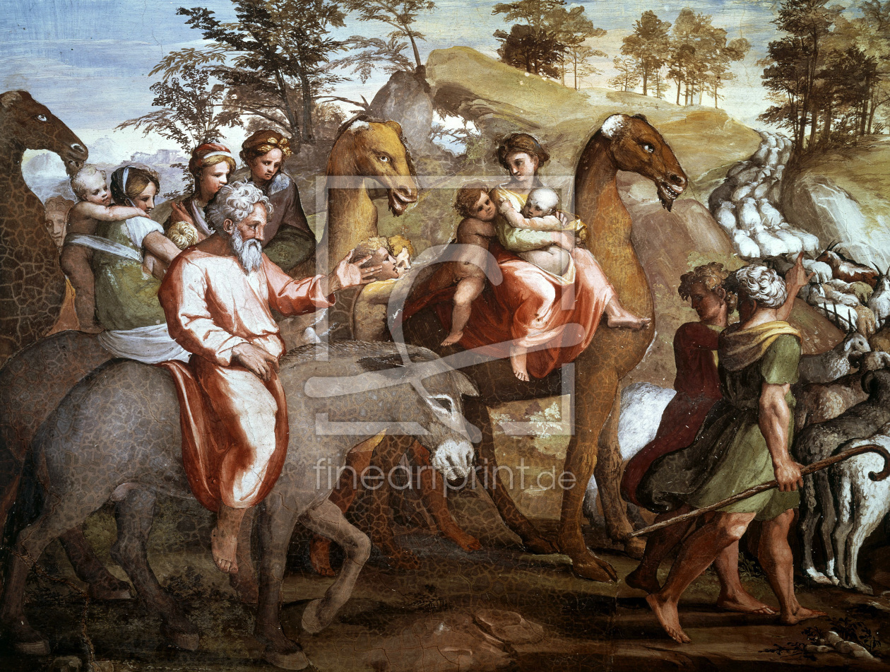Bild-Nr.: 30004708 Raphael / Jacob's flight / Fresco Bild-Nr.: 30004708 Raphael / Jacob's flight / Fresco erstellt von Raffaello Santi (Raffael)