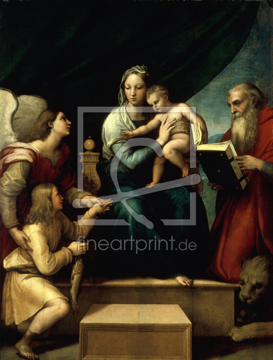Bild-Nr.: 30004718 Raphael / Madonna del pesce / c.1512 erstellt von Raffaello Santi (Raffael)