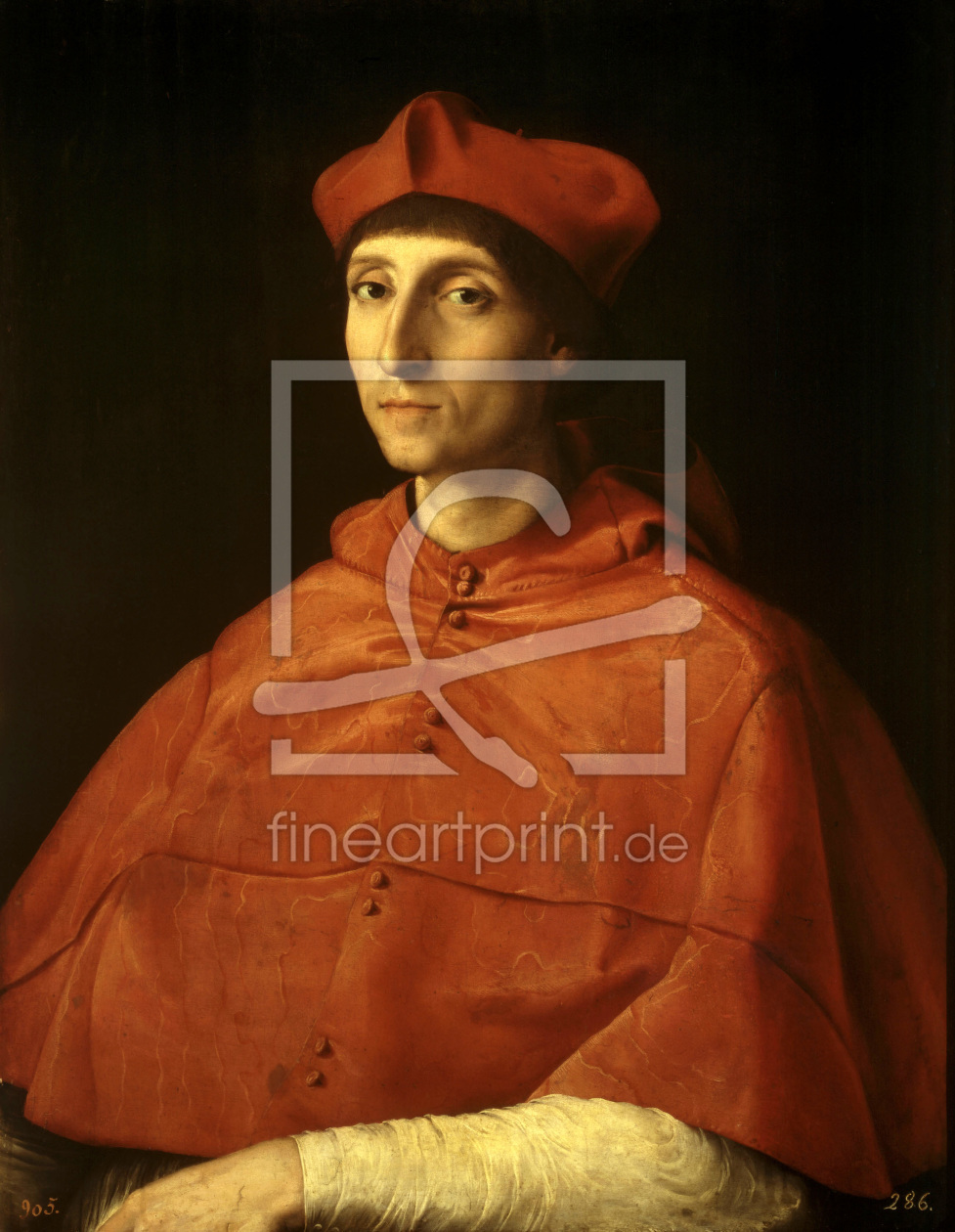 Bild-Nr.: 30004720 Raphael / Portrait o.a Cardinal / c.1510 erstellt von Raffaello Santi (Raffael)