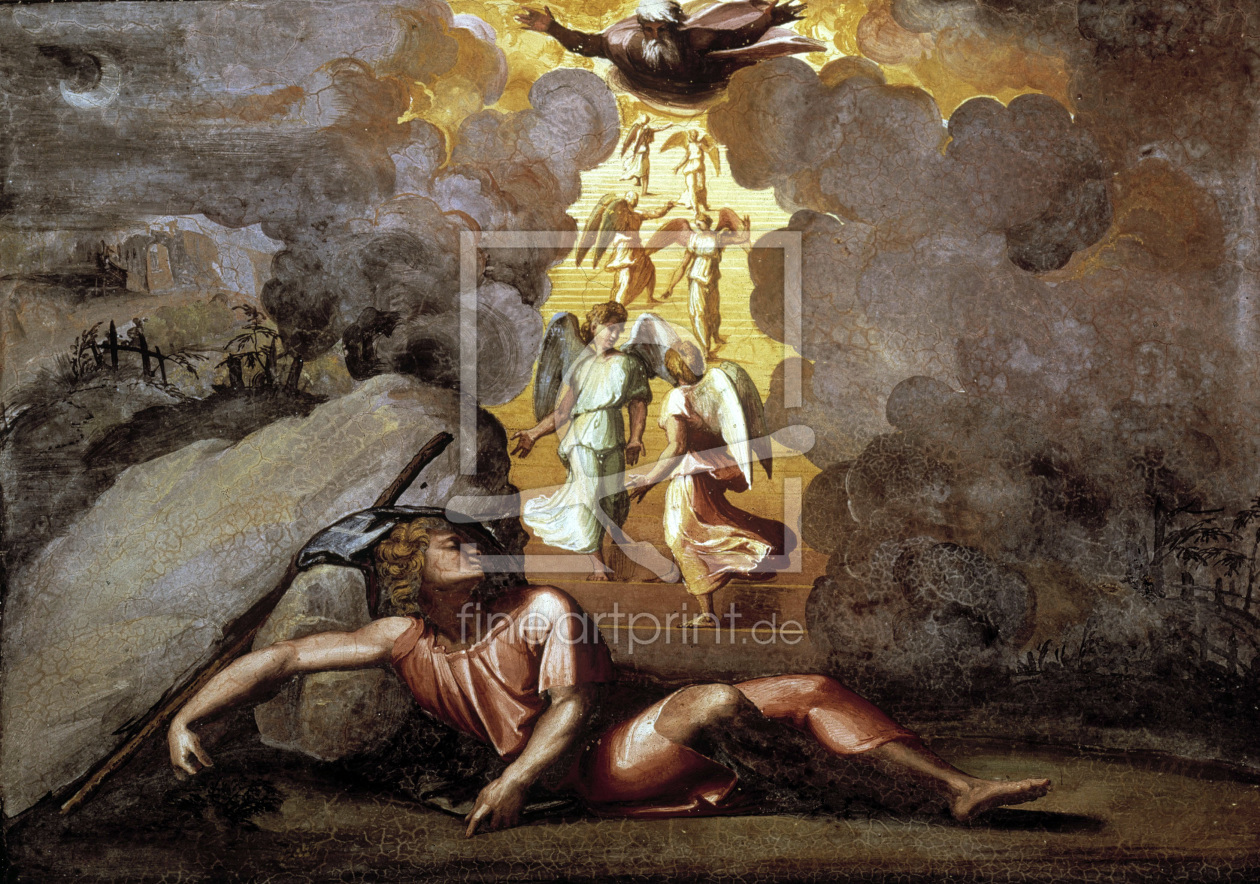 Bild-Nr.: 30004740 Raphael / Jacob's Dream / c.1515/18 erstellt von Raffaello Santi (Raffael)
