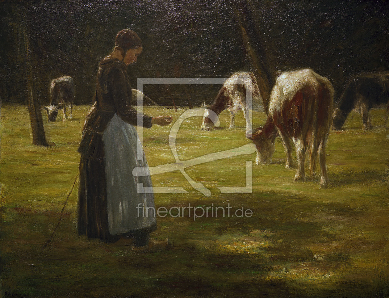 Bild-Nr.: 30004936 Liebermann / Cow maid / 1890/98 Bild-Nr.: 30004936 Liebermann / Cow maid / 1890/98 erstellt von Liebermann, Max