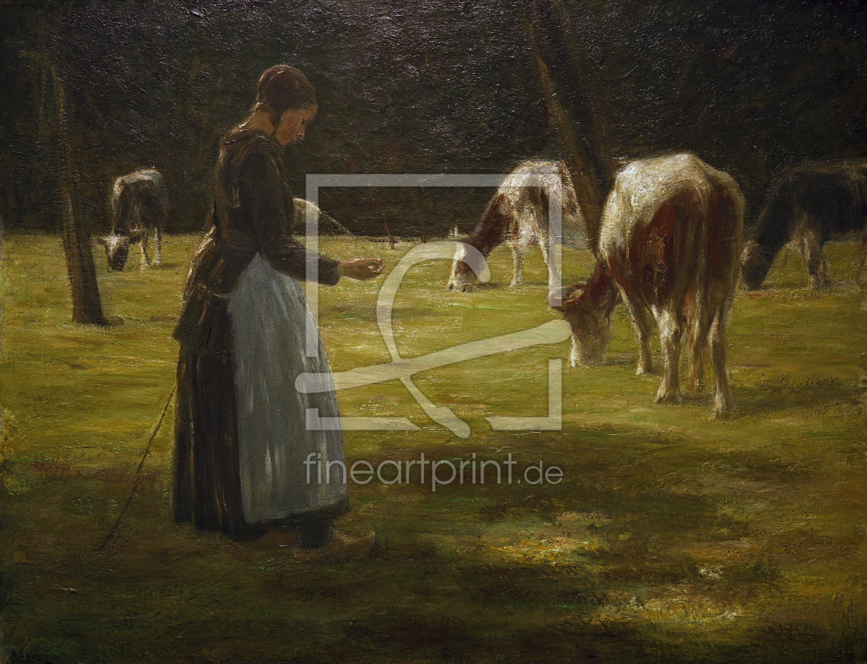 Bild-Nr.: 30004936 Liebermann / Cow maid / 1890/98 erstellt von Liebermann, Max