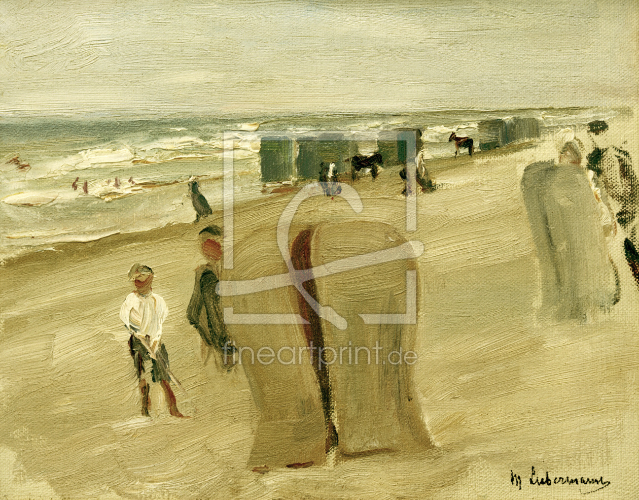 Bild-Nr.: 30004938 Max Liebermann, Beach with beach chairs erstellt von Liebermann, Max