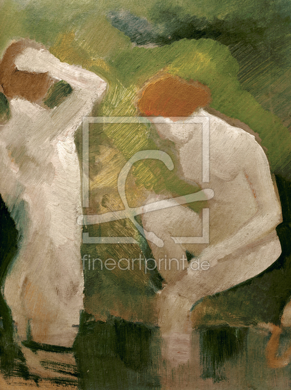 Bild-Nr.: 30005088 Macke /Bathers at the green slope /1910 erstellt von Macke, August