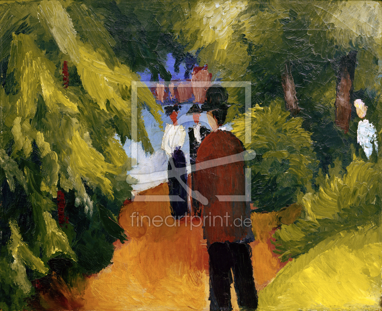 Bild-Nr.: 30005092 Macke / Park along Water / Painting erstellt von Macke, August