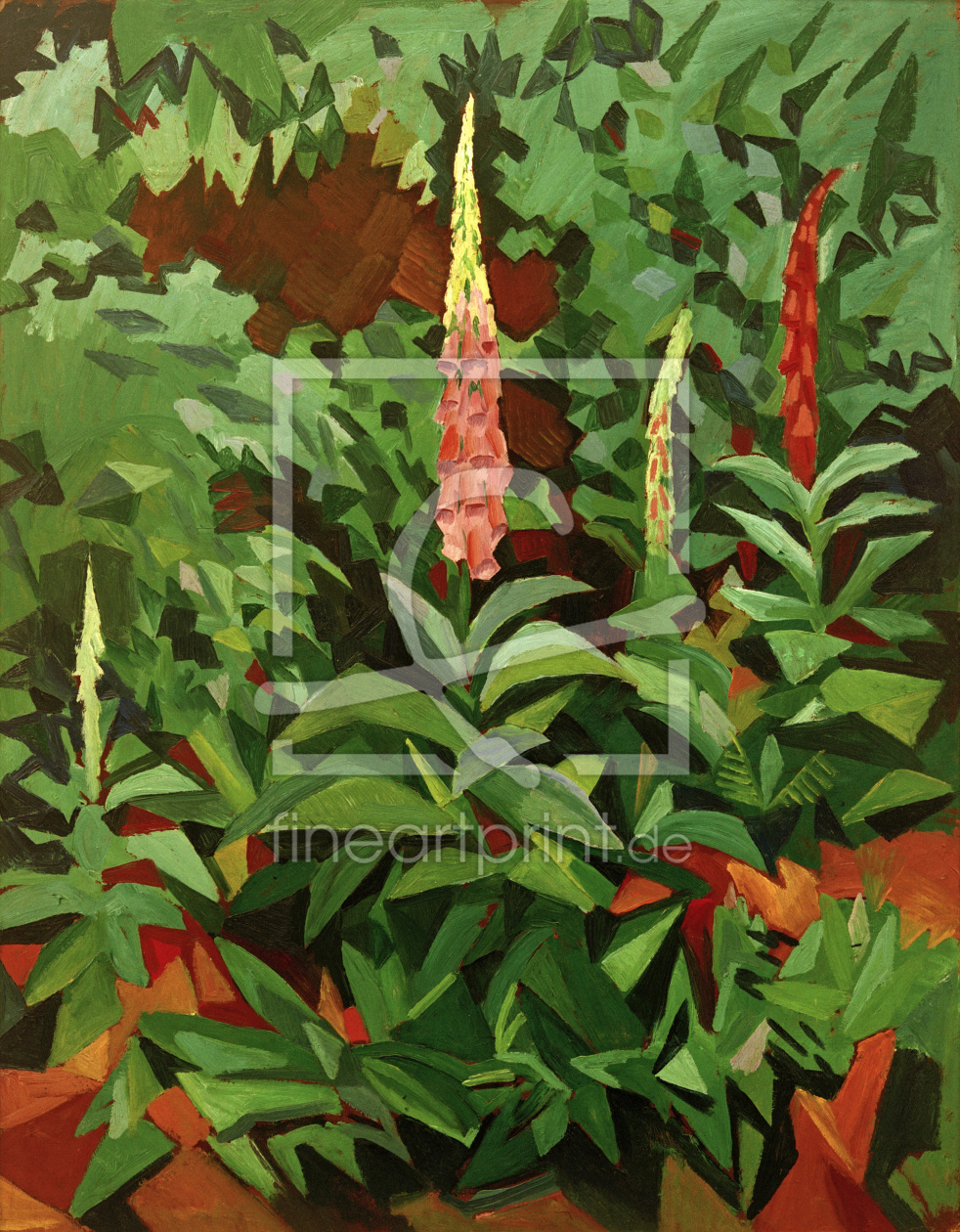 Bild-Nr.: 30005104 August Macke, Fingerhüte im Garten erstellt von Macke, August