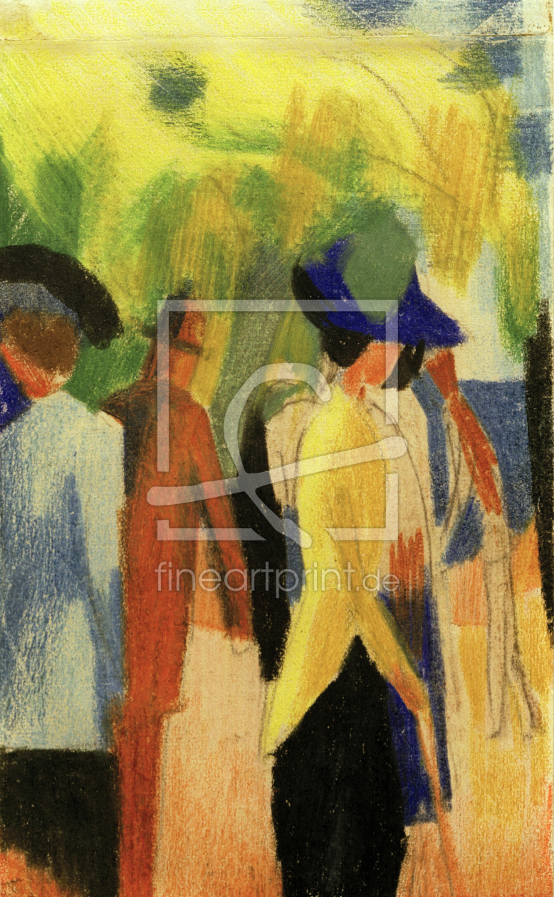 Bild-Nr.: 30005108 August Macke, Spaziergänger unter Bäumen erstellt von Macke, August