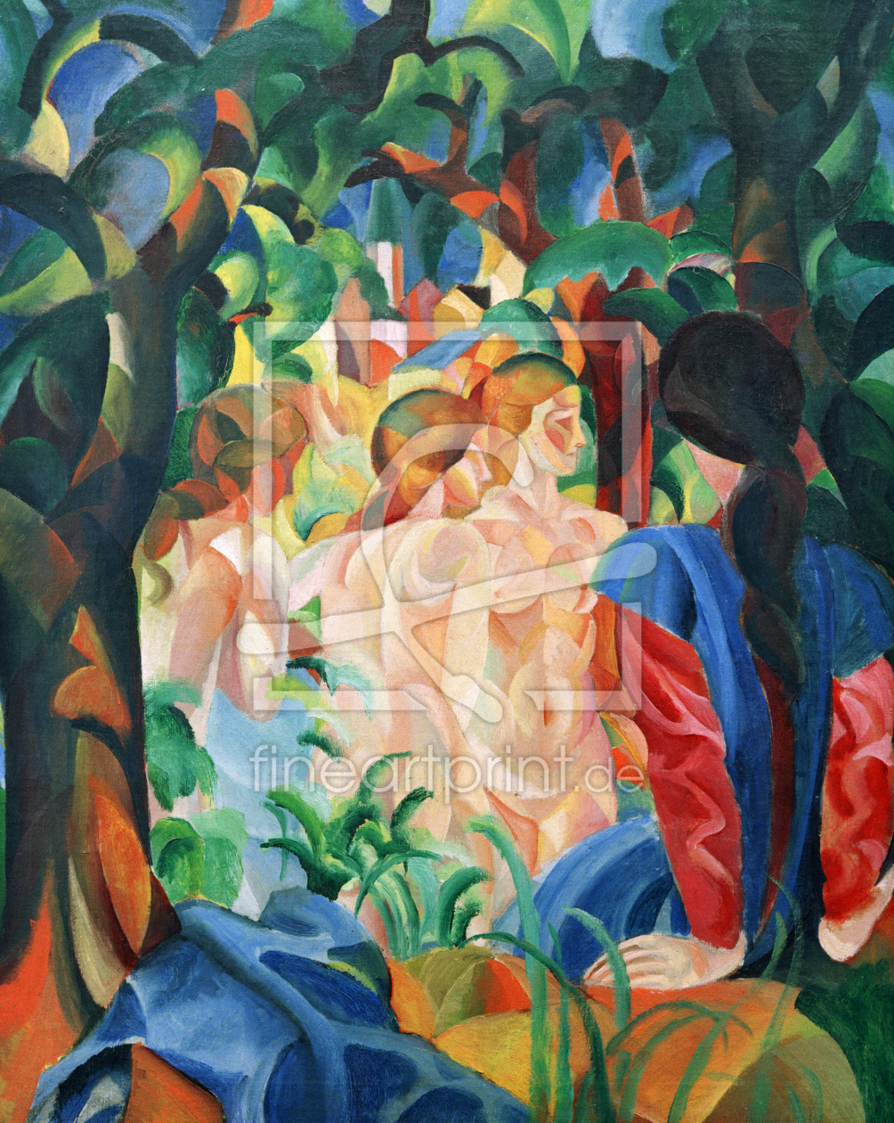 Bild-Nr.: 30005110 August Macke, Bathers with Town erstellt von Macke, August