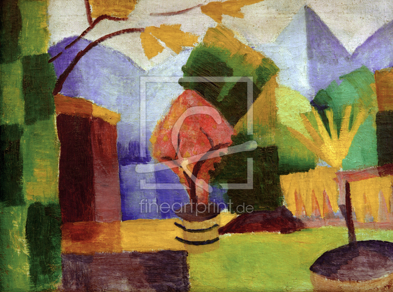 Bild-Nr.: 30005232 August Macke, Garten am Thuner See erstellt von Macke, August