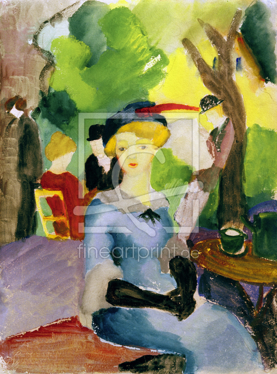 Bild-Nr.: 30005240 A.Macke / Figures in the park / 1913 erstellt von Macke, August