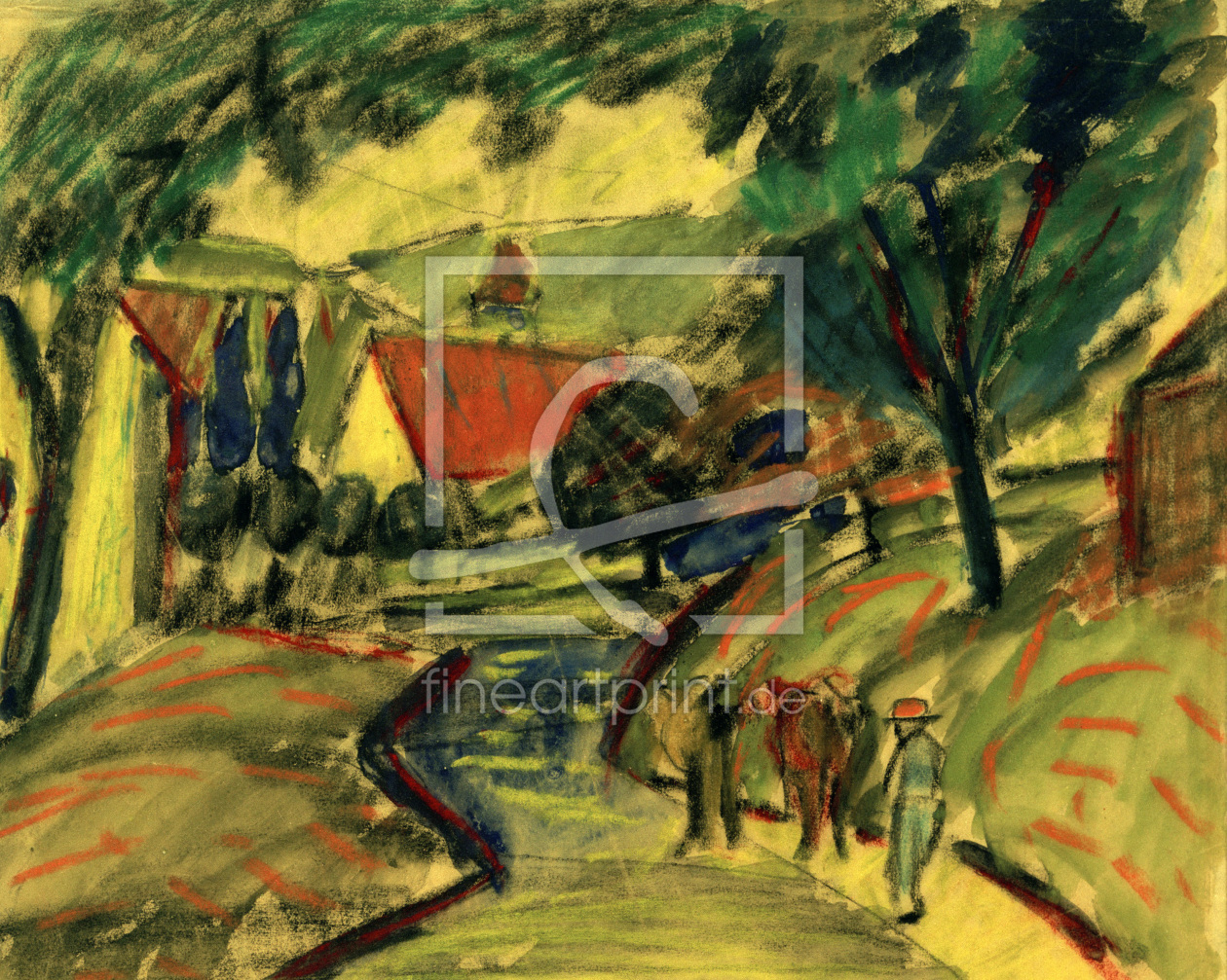 Bild-Nr.: 30005252 A.Macke / Village Road in Kandern II erstellt von Macke, August