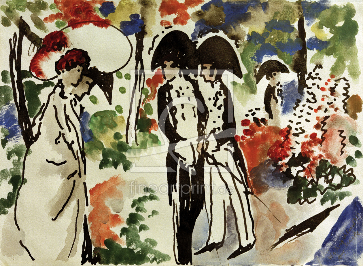 Bild-Nr.: 30005256 A.Macke, Promenade erstellt von Macke, August