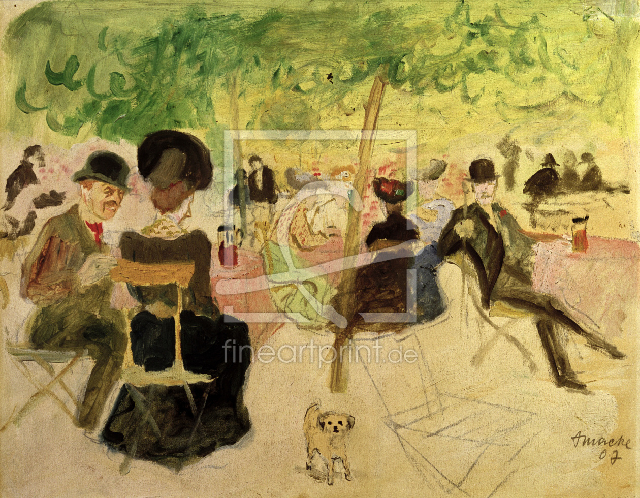 Bild-Nr.: 30005276 A.Macke, Wirtshausgarten, 1907 erstellt von Macke, August