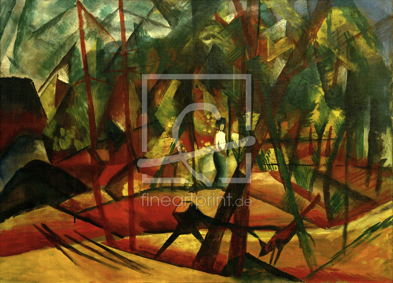 Bild-Nr.: 30005316 August Macke, Waldspaziergang erstellt von Macke, August