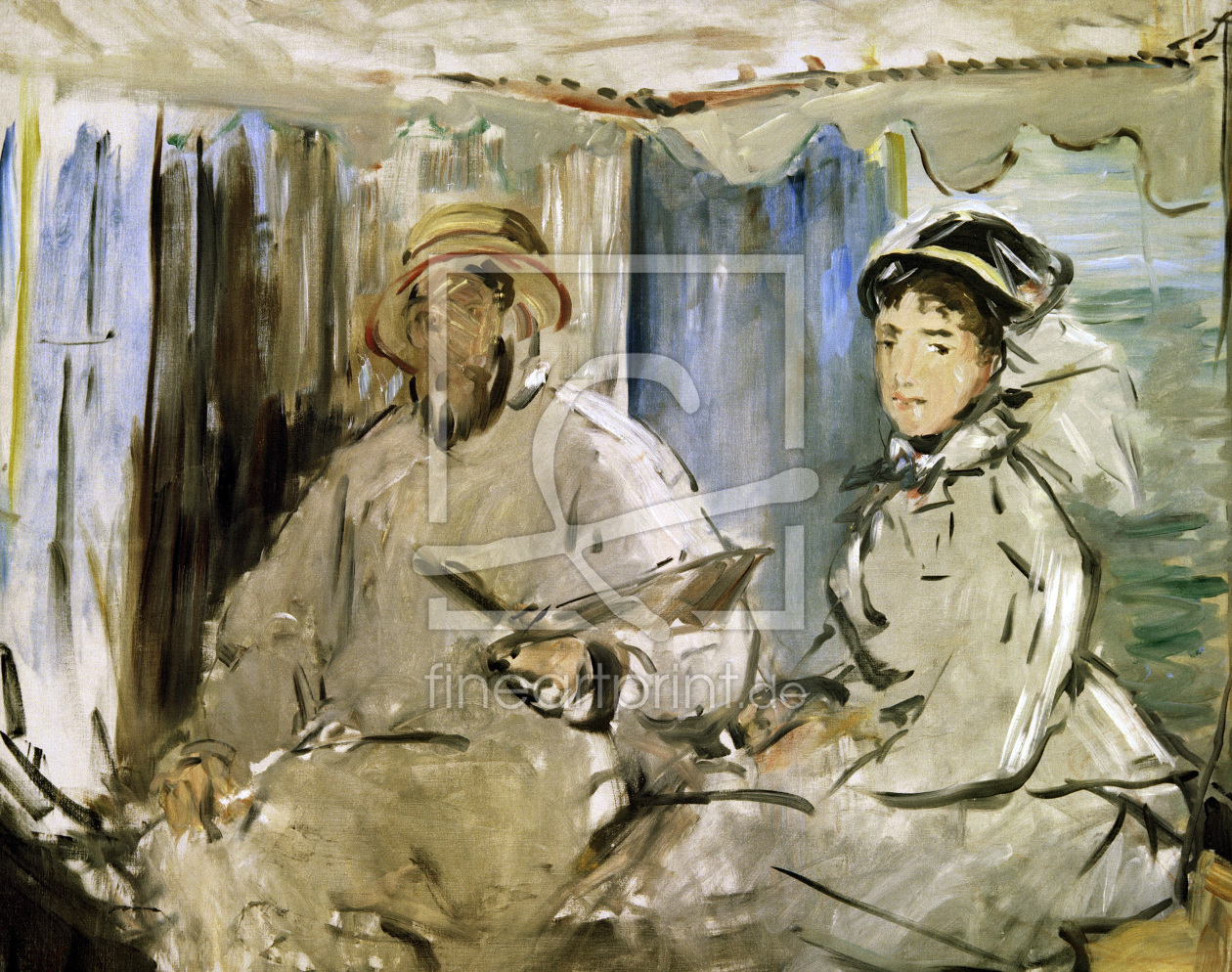 Bild-Nr.: 30005388 Claude Monet u.Camille Monet/ E.Manet erstellt von Manet, Edouard