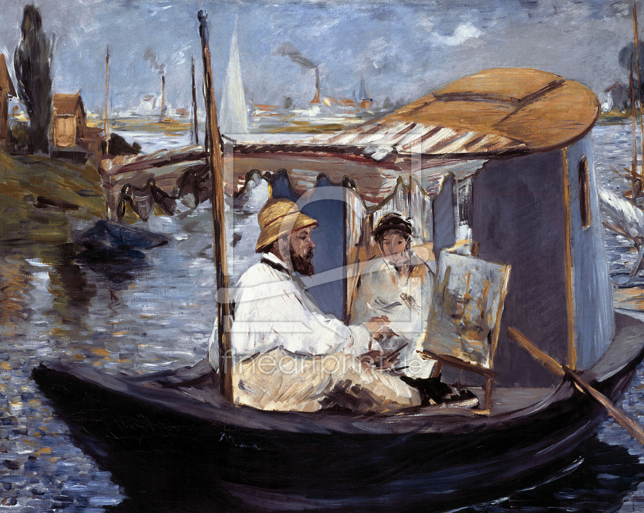 Bild-Nr.: 30005406 Edouard Manet / The Barge / 1874 erstellt von Manet, Edouard