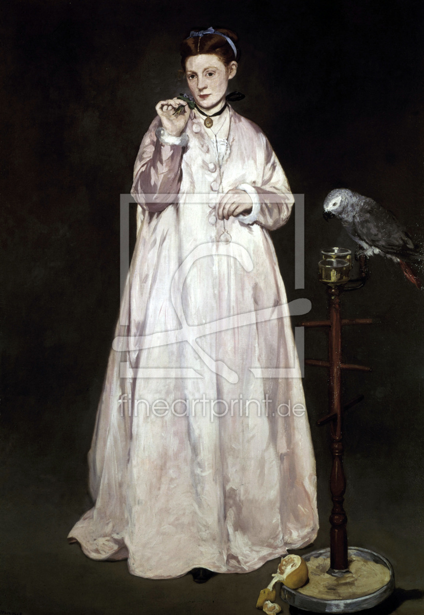 Bild-Nr.: 30005410 Manet / Lady with a Parrot / 1866 erstellt von Manet, Edouard