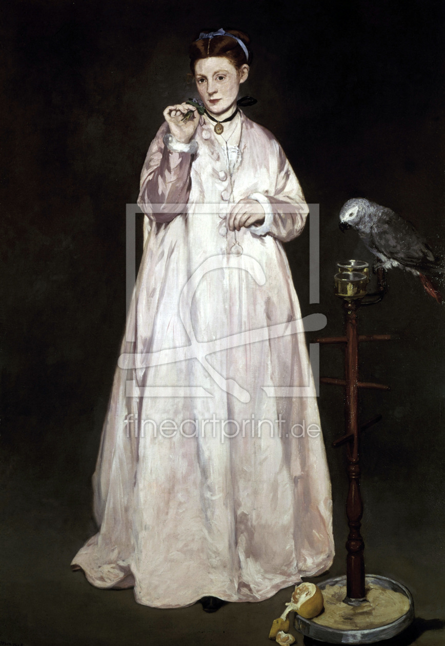 Bild-Nr.: 30005410 Manet / Lady with a Parrot / 1866 Bild-Nr.: 30005410 Manet / Lady with a Parrot / 1866 erstellt von Manet, Edouard