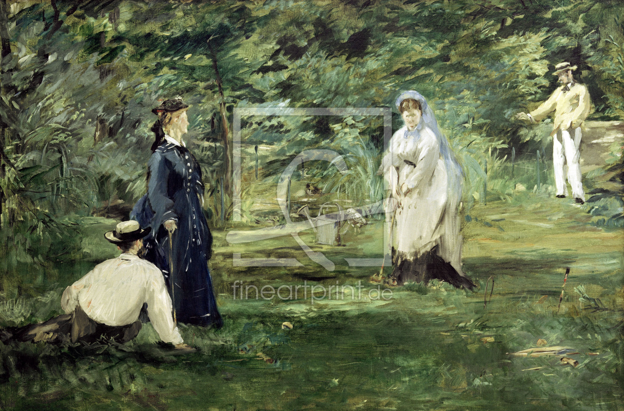 Bild-Nr.: 30005424 E.Manet / The croquet game / 1873 erstellt von Manet, Edouard