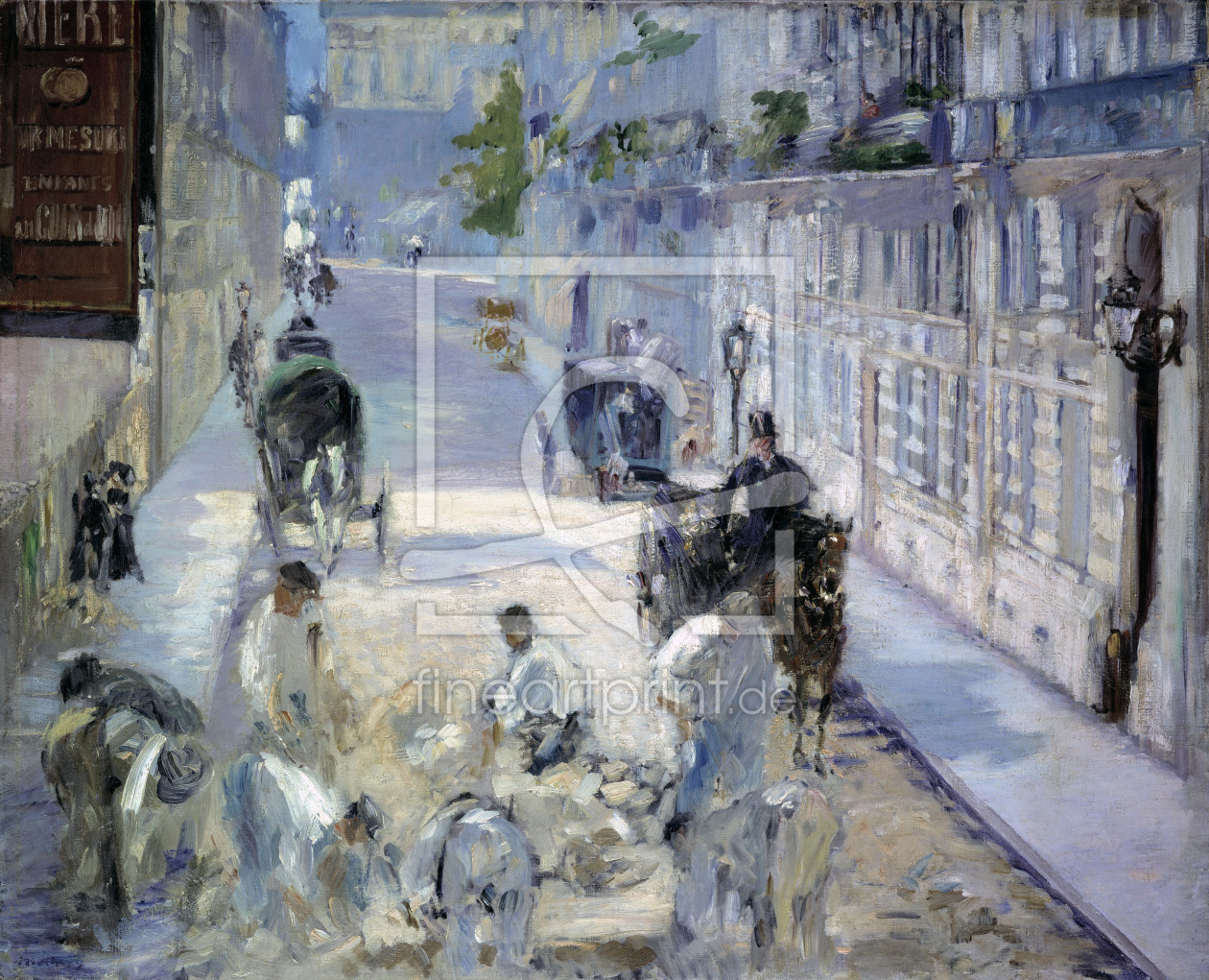 Bild-Nr.: 30005432 E. Manet / La Rue Mosnier aux Paveurs erstellt von Manet, Edouard