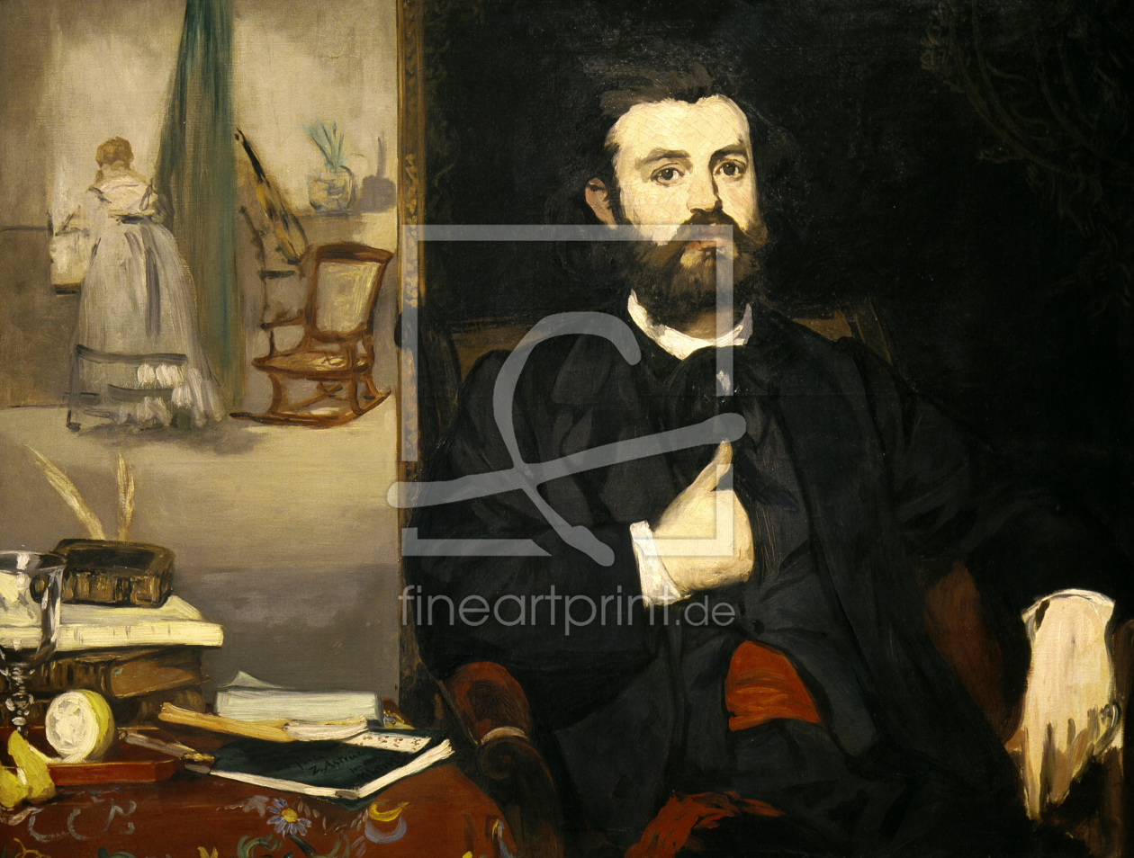 Bild-Nr.: 30005440 Zacharie Astruc /Painting by Manet /1866 erstellt von Manet, Edouard