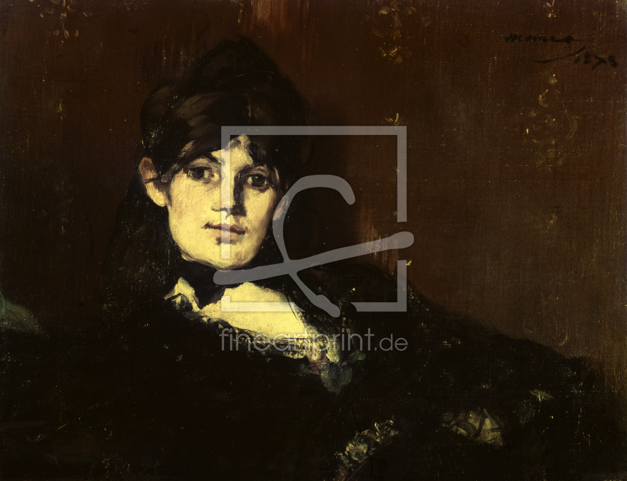 Bild-Nr.: 30005472 Berthe Morisot, reclining / Manet / 1873 erstellt von Manet, Edouard