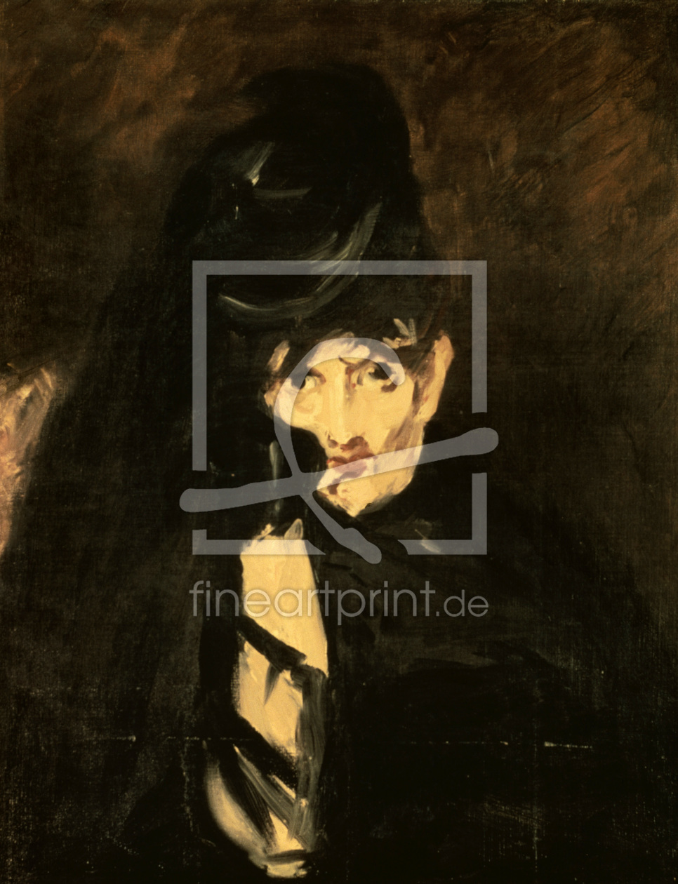 Bild-Nr.: 30005474 Berthe Morisot in mourning / Manet, 1864 erstellt von Manet, Edouard