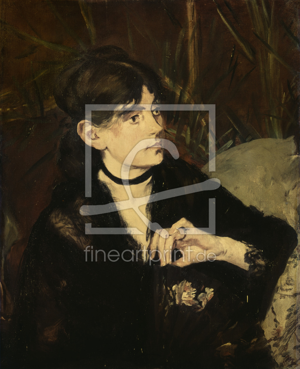 Bild-Nr.: 30005480 Berthe Morisot with fan / Manet / 1874 erstellt von Manet, Edouard