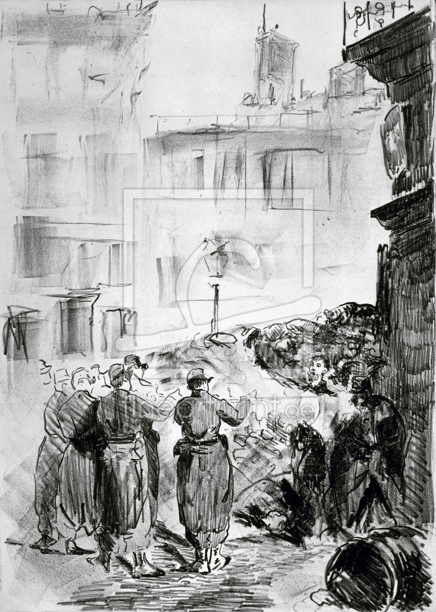 Bild-Nr.: 30005484 Manet / The barricade / 1871 erstellt von Manet, Edouard