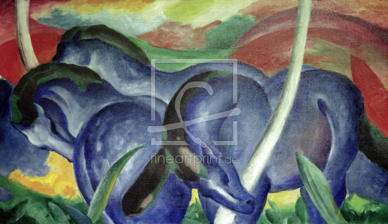 Bild-Nr.: 30005514 Franz Marc / Large Blue Horses, 1911 erstellt von Marc, Franz