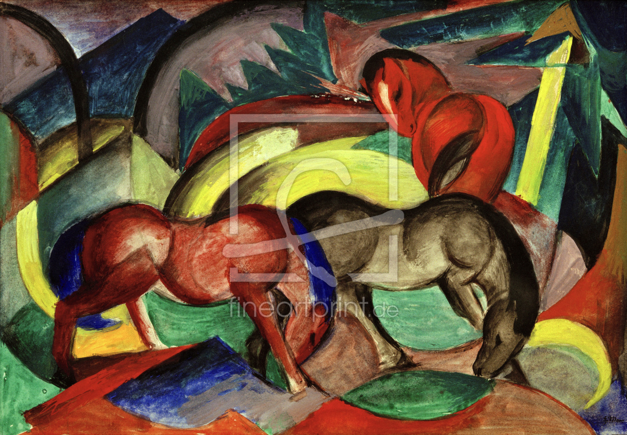 Bild-Nr.: 30005516 Marc / Three Horses / 1912 erstellt von Marc, Franz