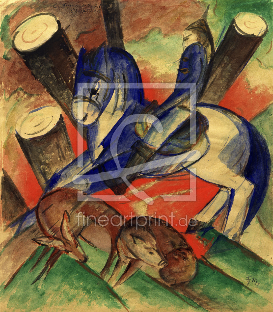 Bild-Nr.: 30005538 Franz Marc / Saint Julian / Paint./ 1913 erstellt von Marc, Franz